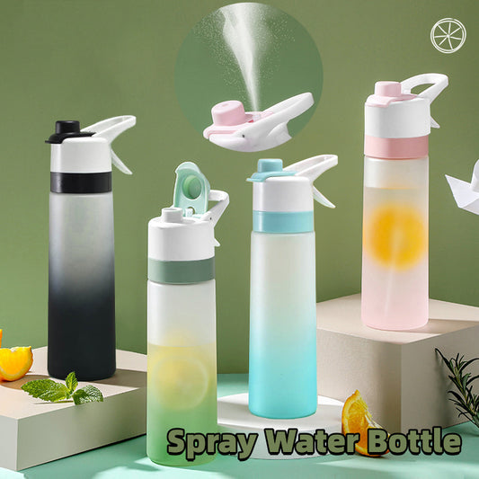 Spray Water Bottle For Girls Outdoor Sport Fitness Water Cup Large Capacity Spray Bottle Drinkware Travel Bottles Kitchen Gadgets