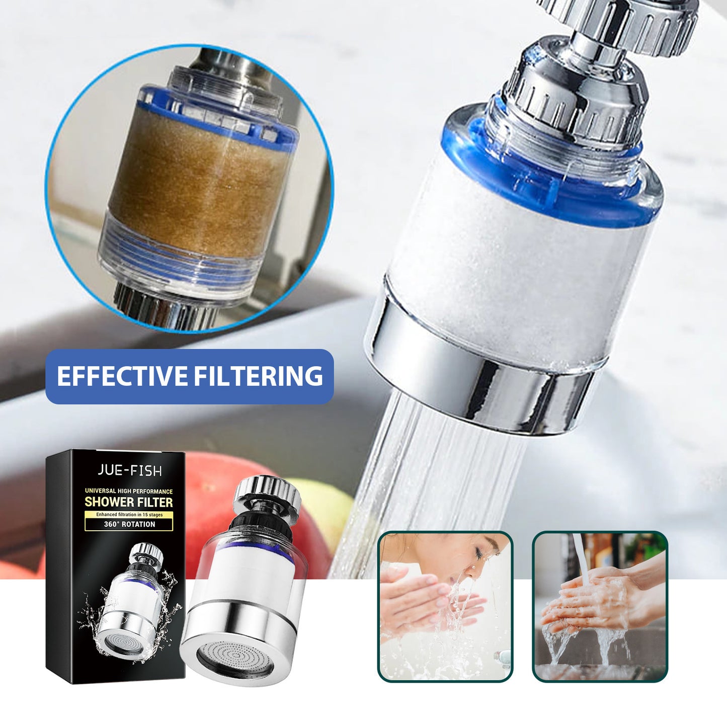 Faucet Household Filter Rotating Head