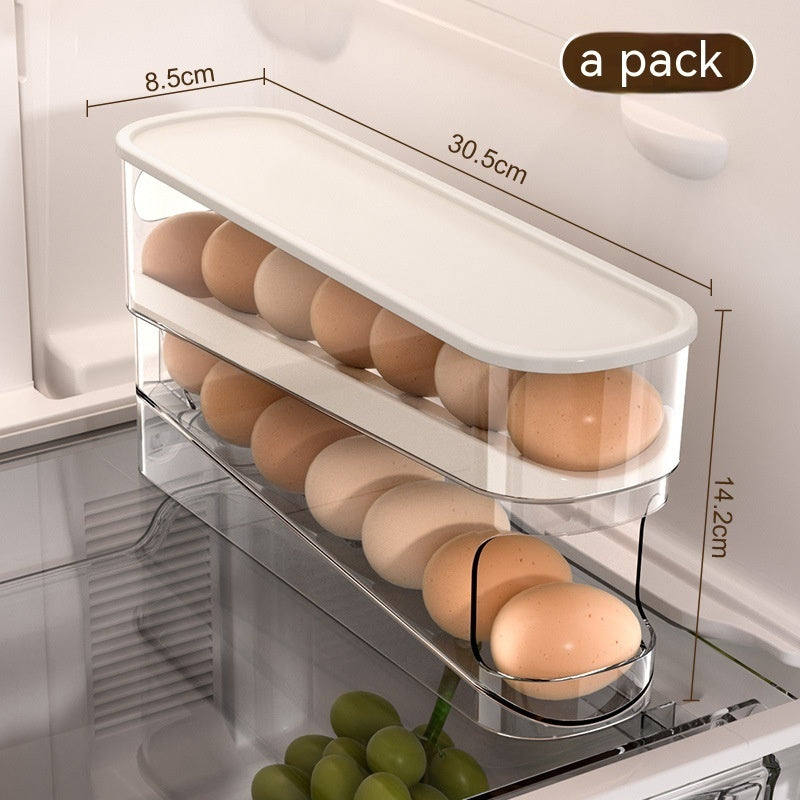 Slide Egg Storage Box Double-layer Automatic Egg Roller